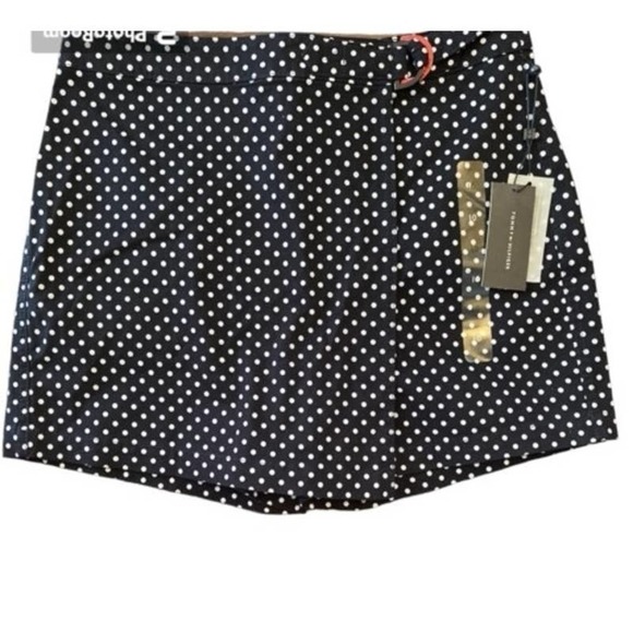 Tommy Hilfiger Pants - Tommy Hilfiger Women s Dot Print Skort Navy Size 10 NWTs